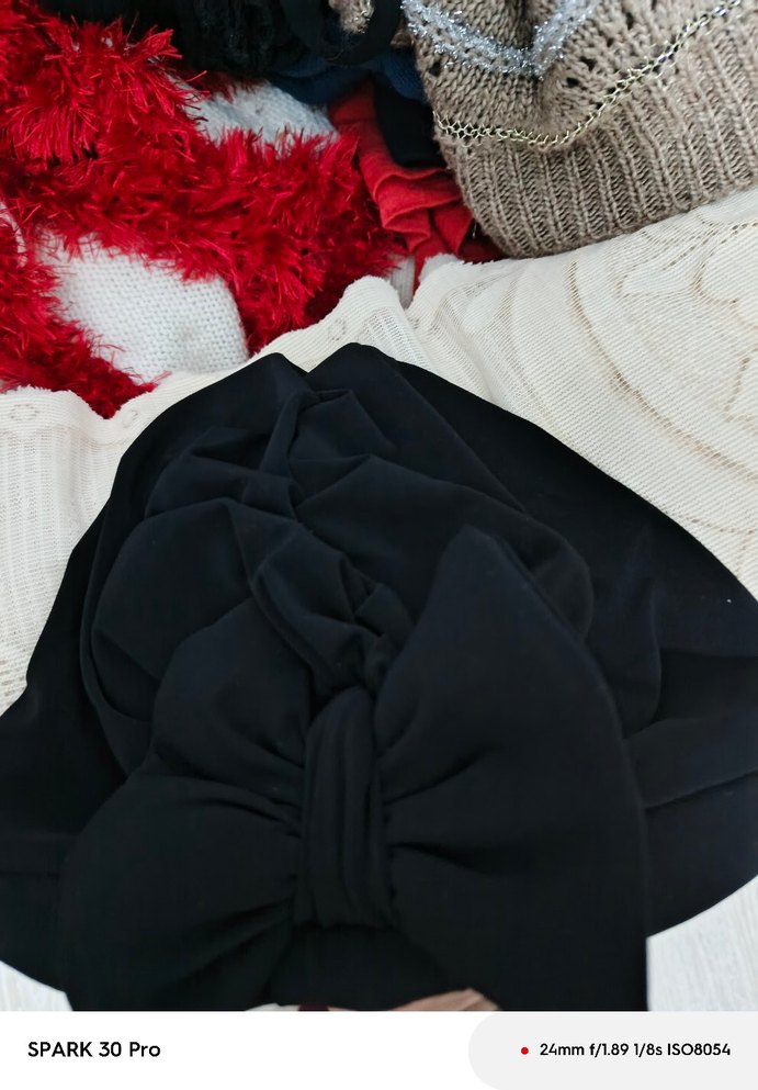 Siyah Fiyonklu Bone - Görsel 2