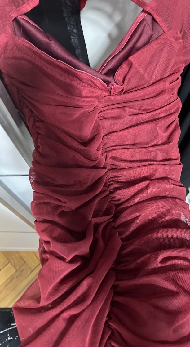 Tül detaylı balık elbise - Görsel 4