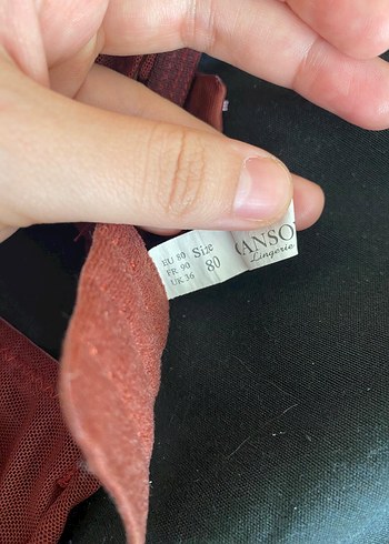 Bordo Mini Goth Sütyen Takımı - Görsel 5