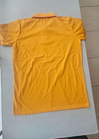 Sarı Kısa Kollu Polo Yaka Tişört - Görsel 4