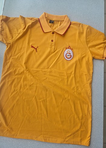 Sarı Kısa Kollu Polo Yaka Tişört - Görsel 3