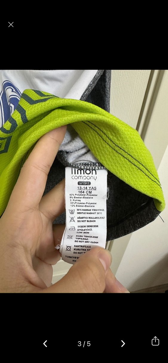 Erkek Çocuk Gri Kapüşonlu Uzun Kollu Sweatshirt - Görsel 3