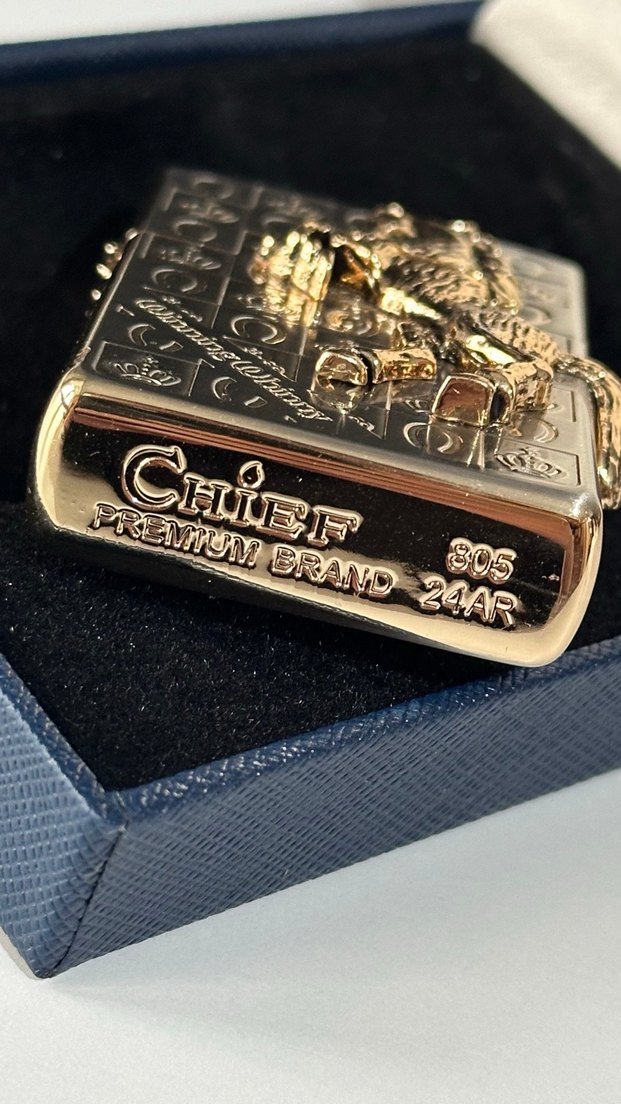 CHİEF HORSE MODEL BENZİNLİ ÇAKMAK - Görsel 5