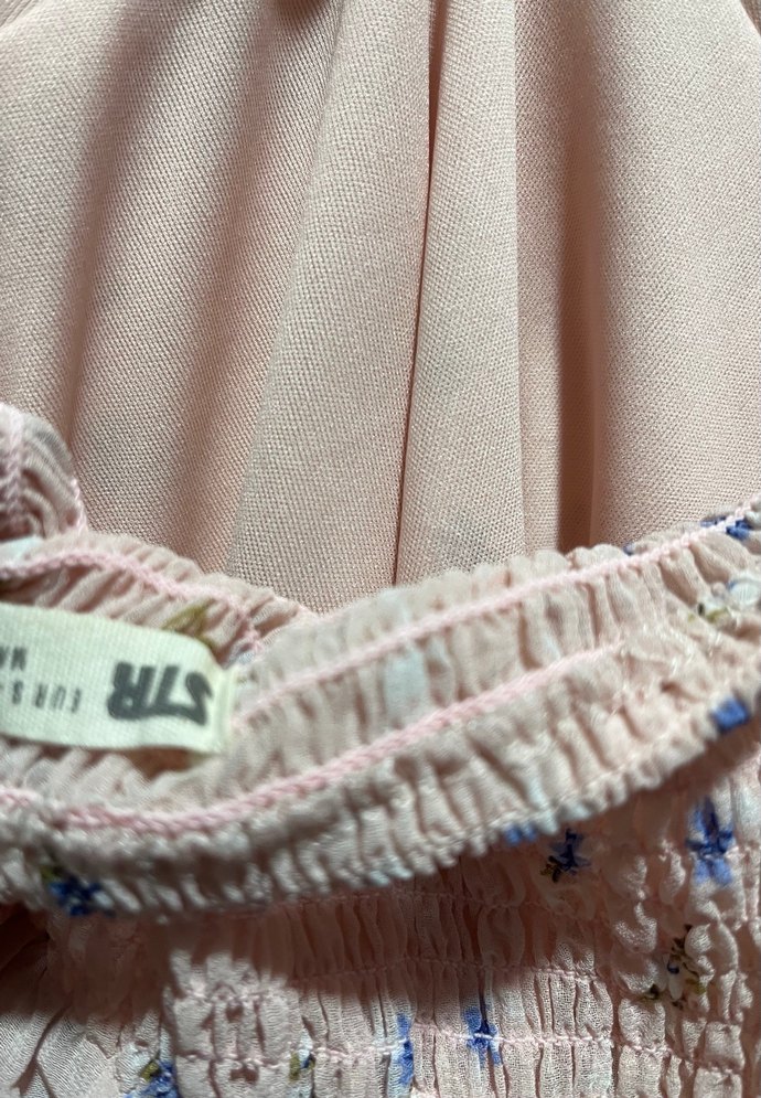 Boyundan Bağlamalı Mini Çiçekli Elbise - Görsel 3