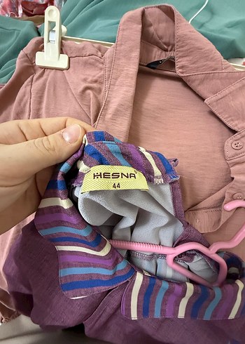 Bordo Bağlama Desenli Uzun Kollu Tunik - Görsel 3