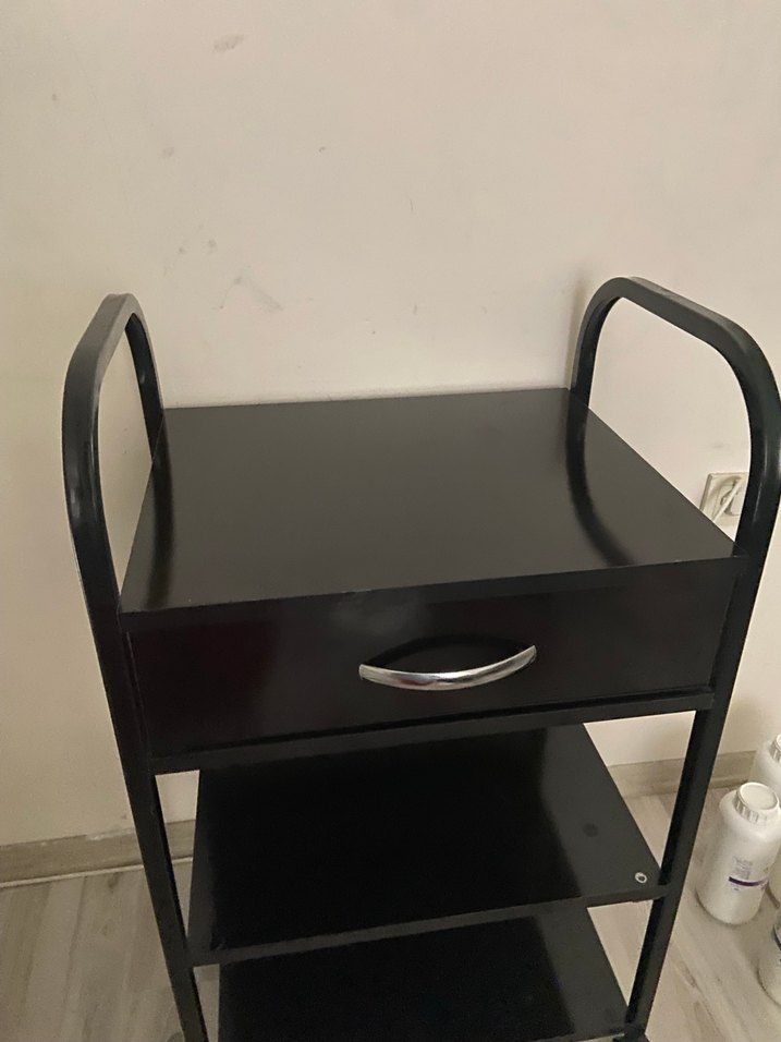 Siyah Metal Çekmeceli Raflı Dolap Düzenleyici - Görsel 4