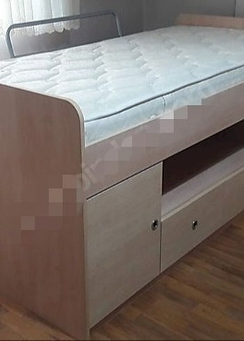 Çocuk & Genç Ranza Tarzı Kendinden Dolaplı Tepe Home Yatak - Görsel 2