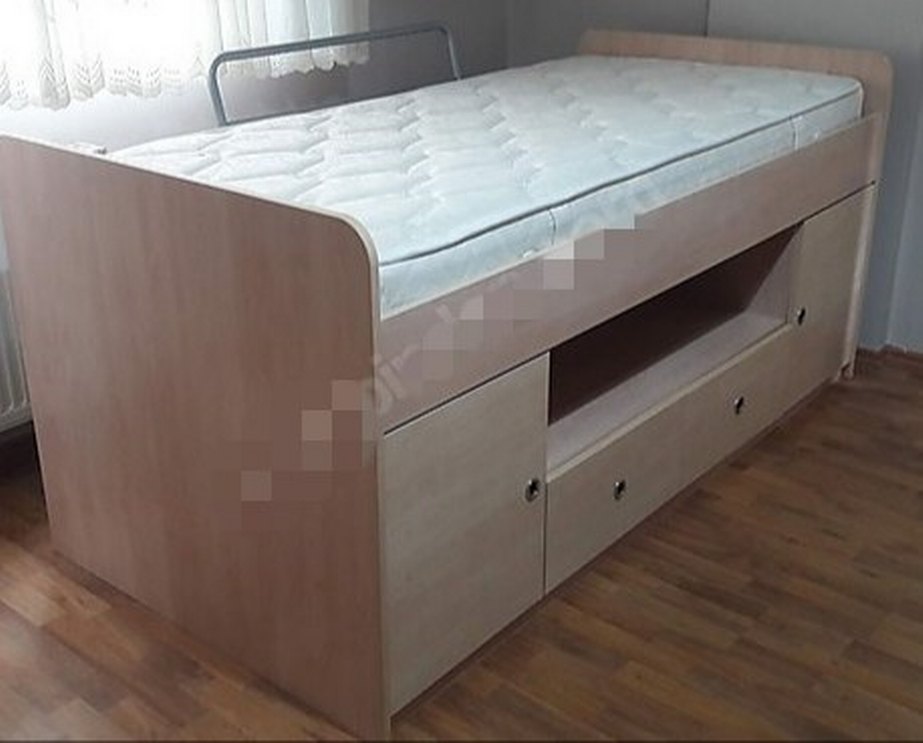 Çocuk & Genç Ranza Tarzı Kendinden Dolaplı Tepe Home Yatak - Görsel 2