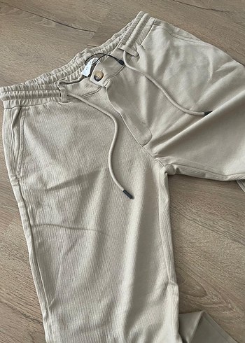 Bej Kemerli kadın pantolon sıfır etiketli s m uyumlu - Görsel 3