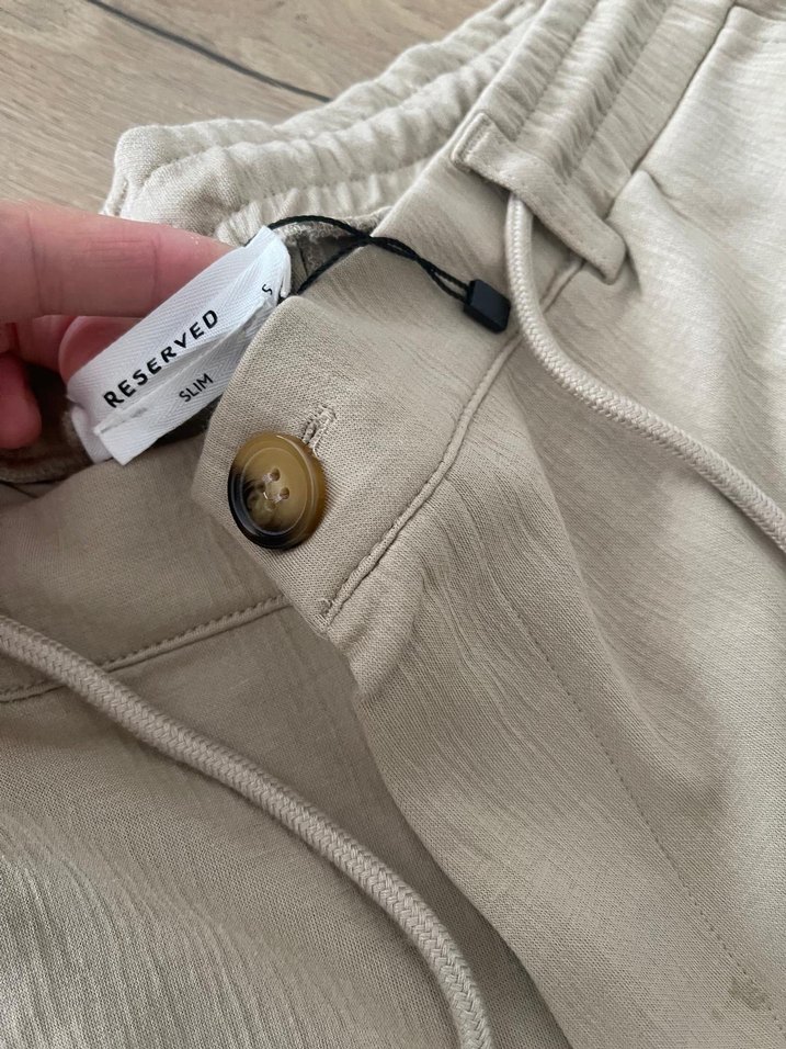 Bej Kemerli kadın pantolon sıfır etiketli s m uyumlu - Görsel 2
