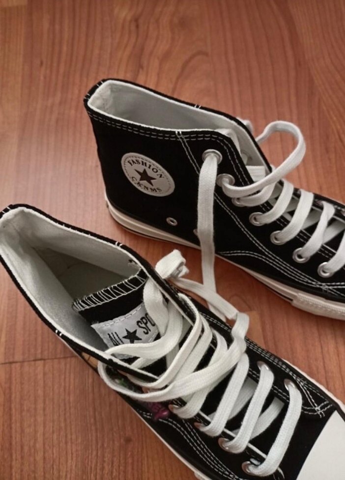 Mickey Mouse Baskılı ithal converse - Görsel 3