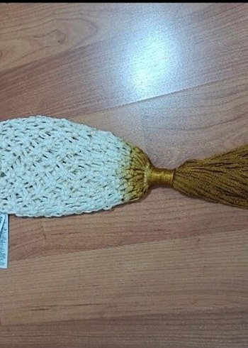 Beyaz Örgü Bohem Kadın Çanta - Görsel 2