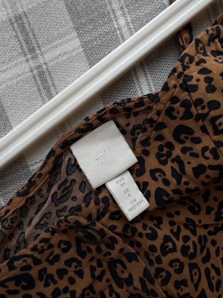 Kadın Leopar Desenli Askılı Mini elbise - Görsel 3