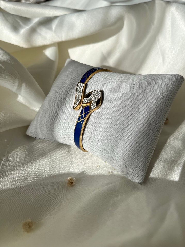 Çelik yılan kelepçe bileklik - Görsel 2