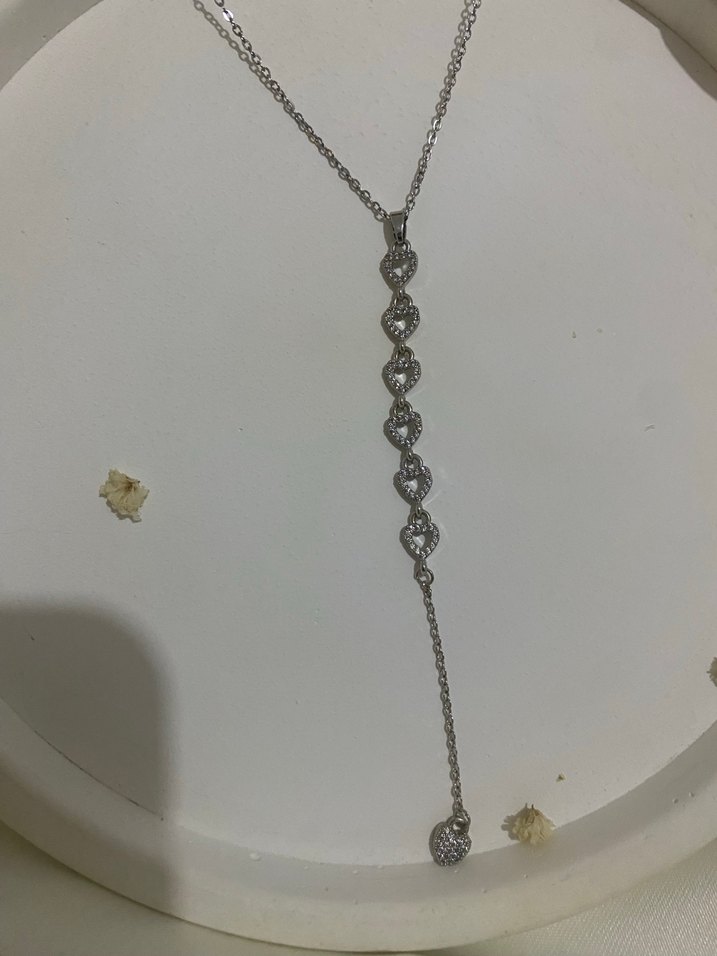 Kalpli Çelik Y kolye - Görsel 2