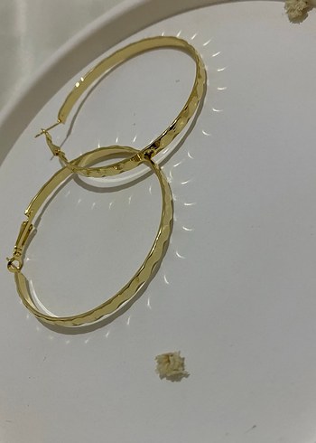 Midi  Çelik  Halka Küpe - Görsel 3