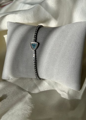 Turkuaz Taşlı Minimalist Bileklik - Görsel 2