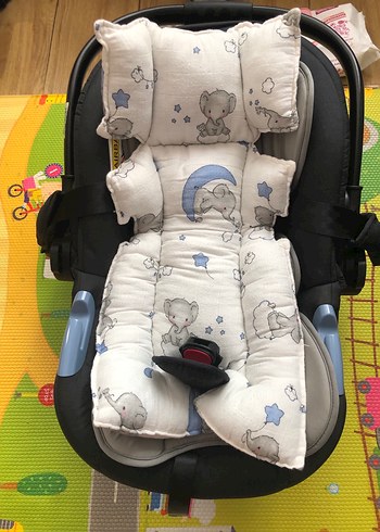 Gri Nakışlı Çocuk Uyku Örtüsü ve yastığı - Görsel 9