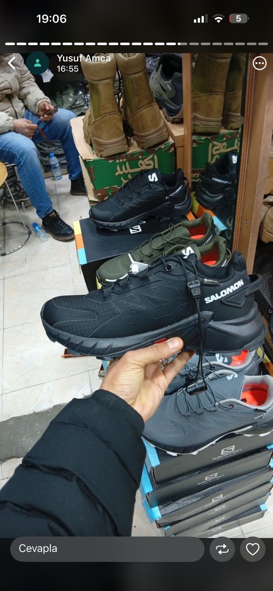 Salamon, columbia Erkek Haki Kamuflaj Spor Ayakkabı Velcro - Görsel 2