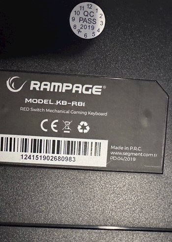 Rampage KB-R81 Red Switch Klavye - Görsel 4