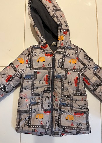 Kapüşonlu, Fermuarlı Erkek Çocuk Montu 5 yaş - Görsel 3