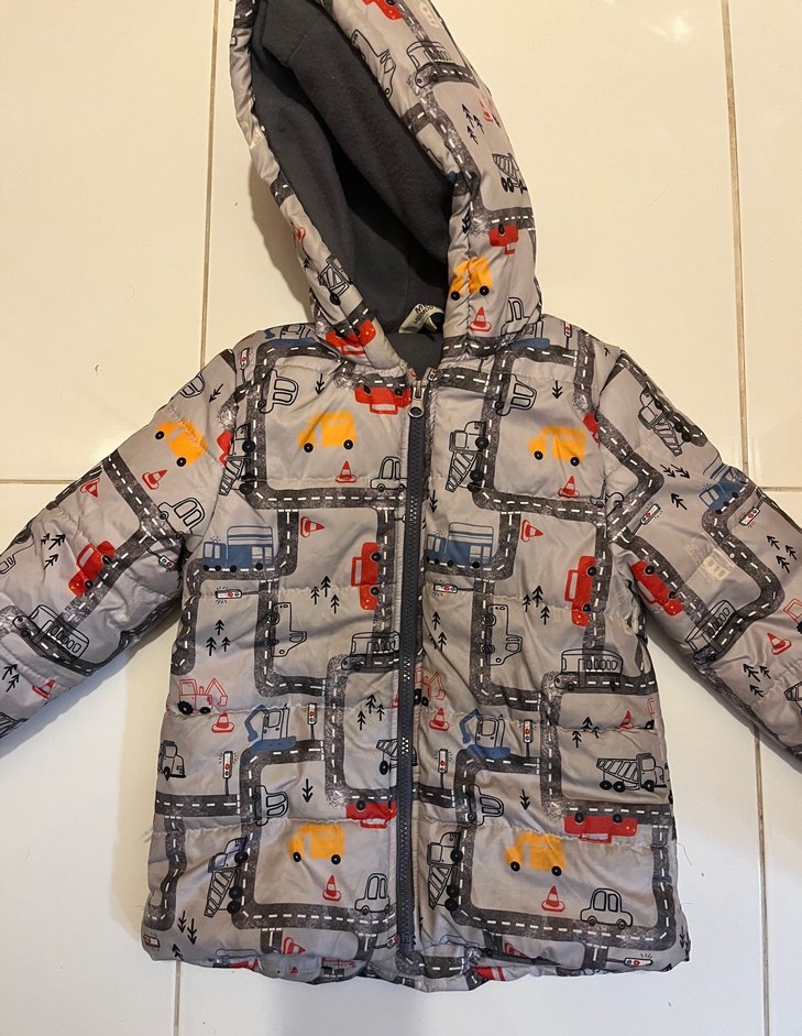 Kapüşonlu, Fermuarlı Erkek Çocuk Montu 5 yaş - Görsel 3