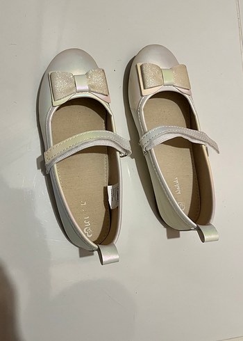 32 Numara Kız Çocuk Beyaz Babet Lcw - Görsel 2