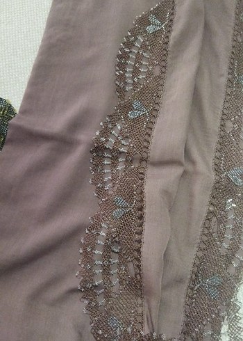 Bej Parlak Yılan Desenli Kadın Vücut Zinciri - Görsel 7