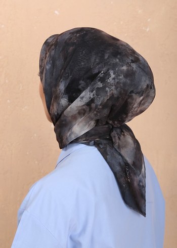 Bohem Tarz Kahverengi Kadın esarp - Görsel 3