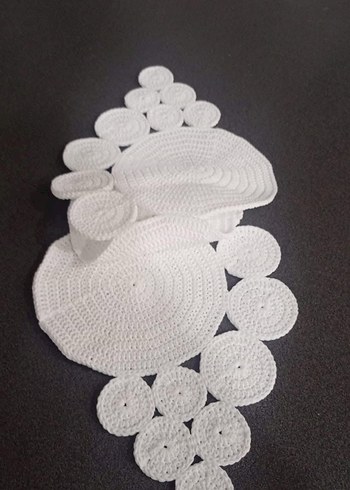 Örgü masa seti - Görsel 3