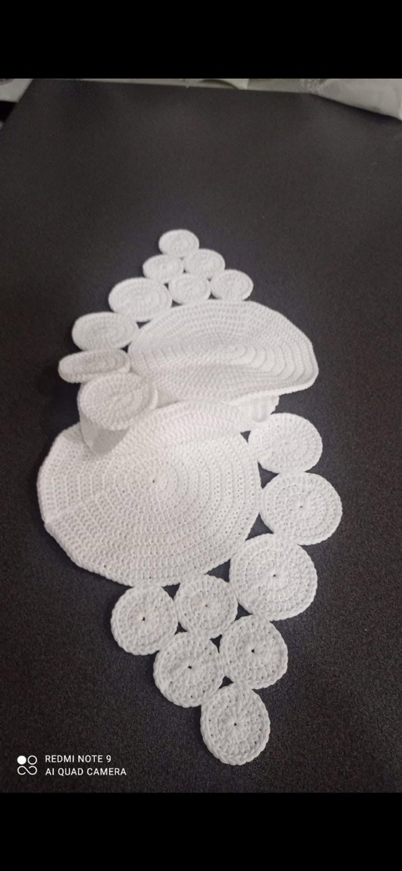 Örgü masa seti - Görsel 3