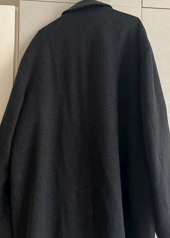 Gri Midi Düğmeli Hamile Kabanı - Görsel 5