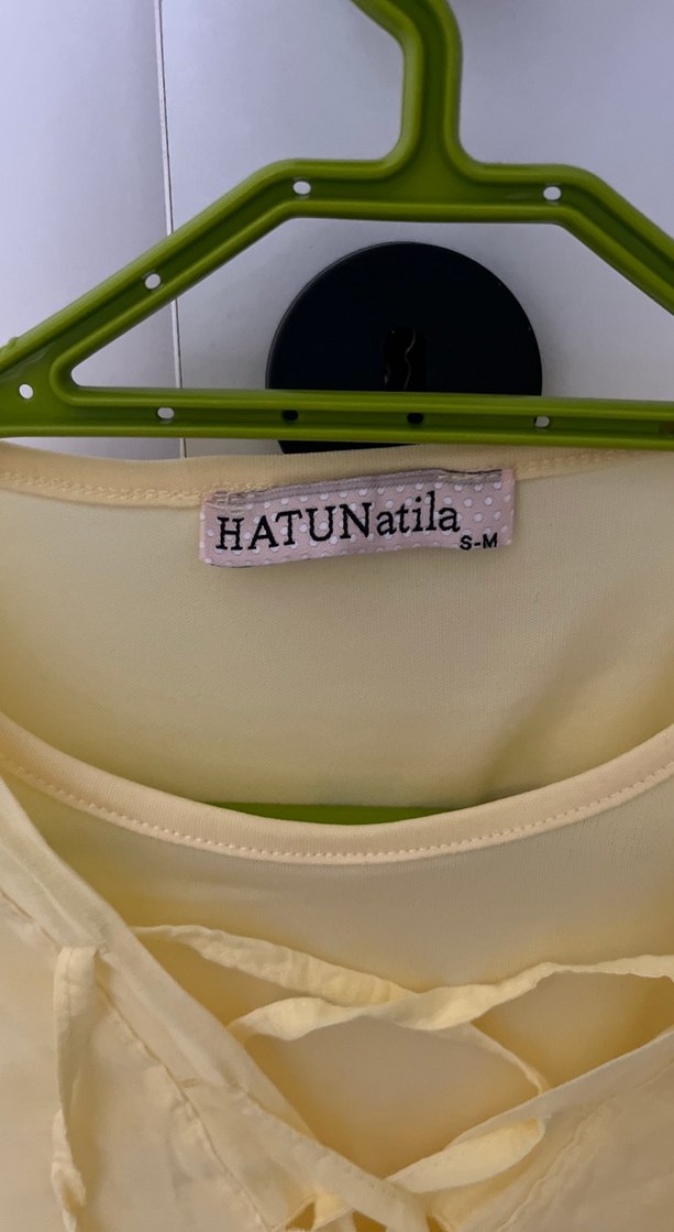 Sarı Uzun Kollu Bohem Keten Gömlek - Görsel 2