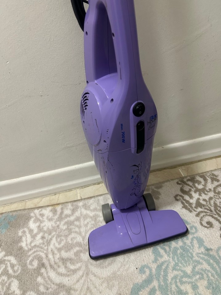 Mor ve Gri Elektrikli Süpürge - Görsel 3