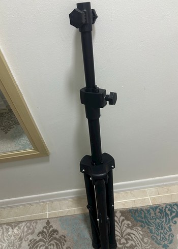 Siyah Ayarlanabilir Tripod ve Selfie Çubuğu - Görsel 2