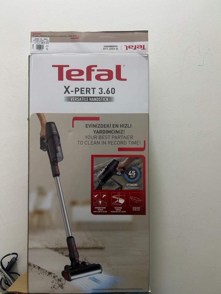 Tefal X-PERT3.60 Çok Yönlü El Süpürgesi Gri - Görsel 2