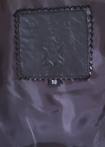 Düğmeli Siyah Deri Erkek Ceket - Görsel 5