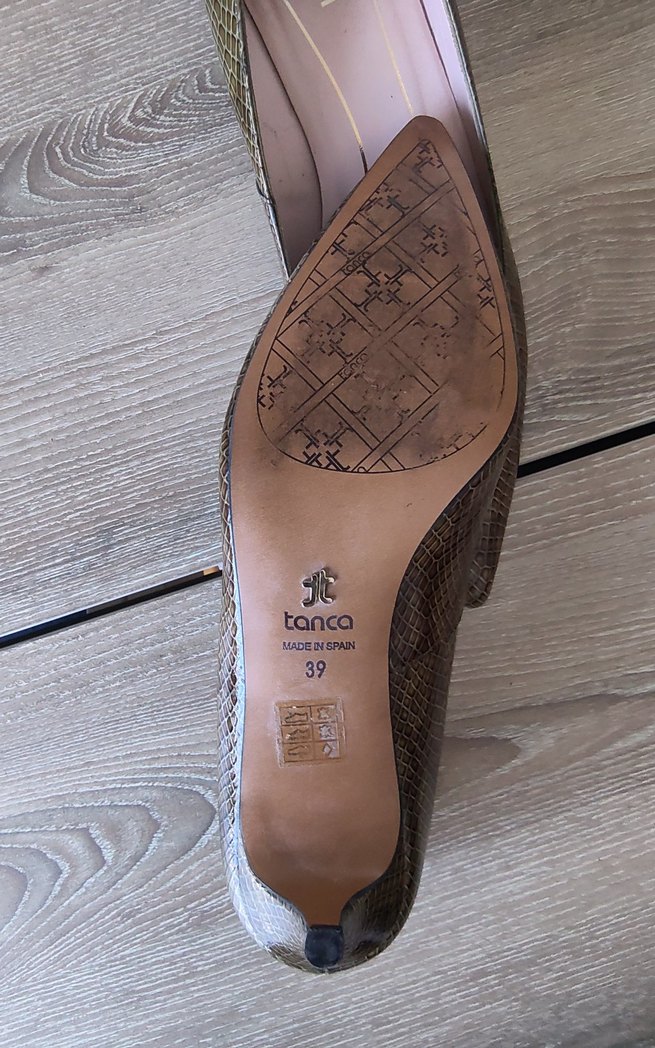 Kemal Tanca Yeşil Yılan Desenli Kadın Stiletto - Görsel 2