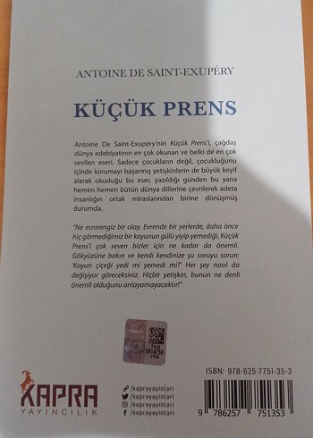 Küçük Prens - Kapra Yayınları - Görsel 2