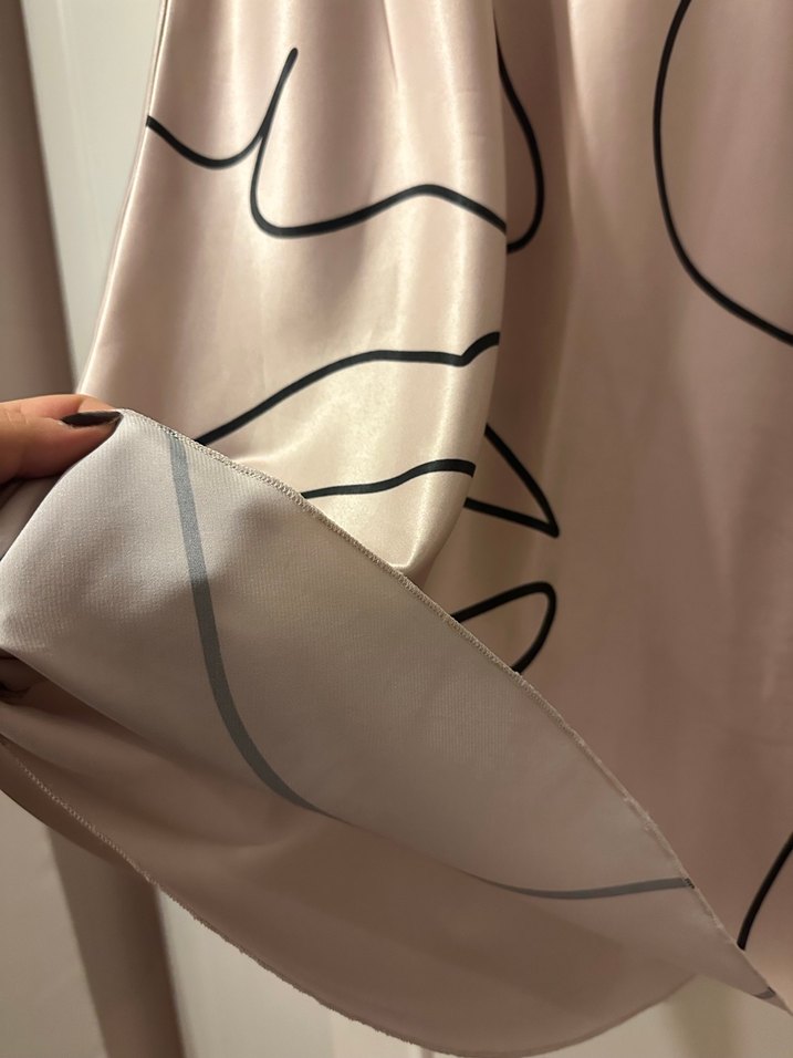 Bej Desenli Kadın Midi Etek - Görsel 4