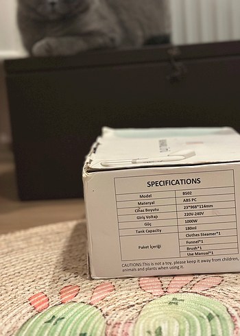 ABS materyalli 180ml Giysi Sterilizatörü - Görsel 2