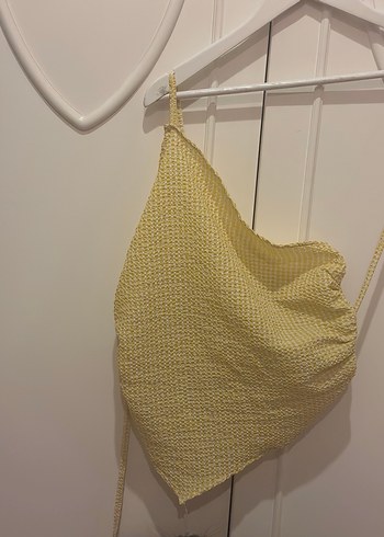 Sarı Nakışlı Bohem Tarzı crop - Görsel 4