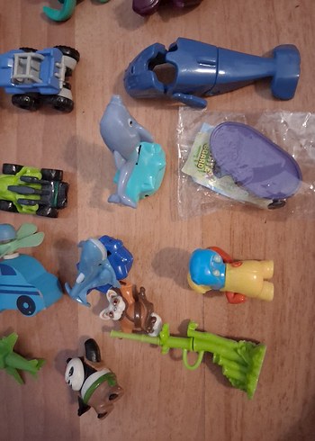 Kinder süpriz araba kunfu panda oyuncaklar renkli Karışık - Görsel 2