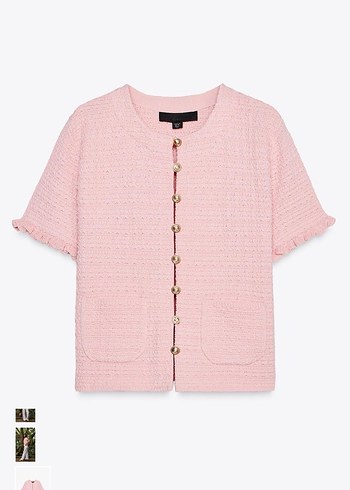 Zara fırfırlı triko kazak - Görsel 3