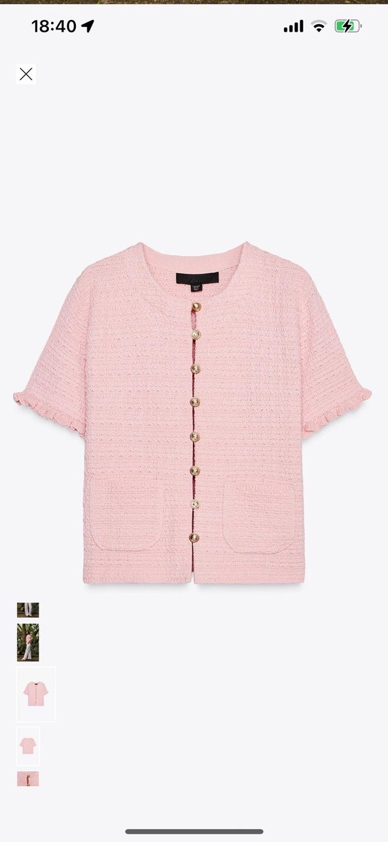 Zara fırfırlı triko kazak - Görsel 3