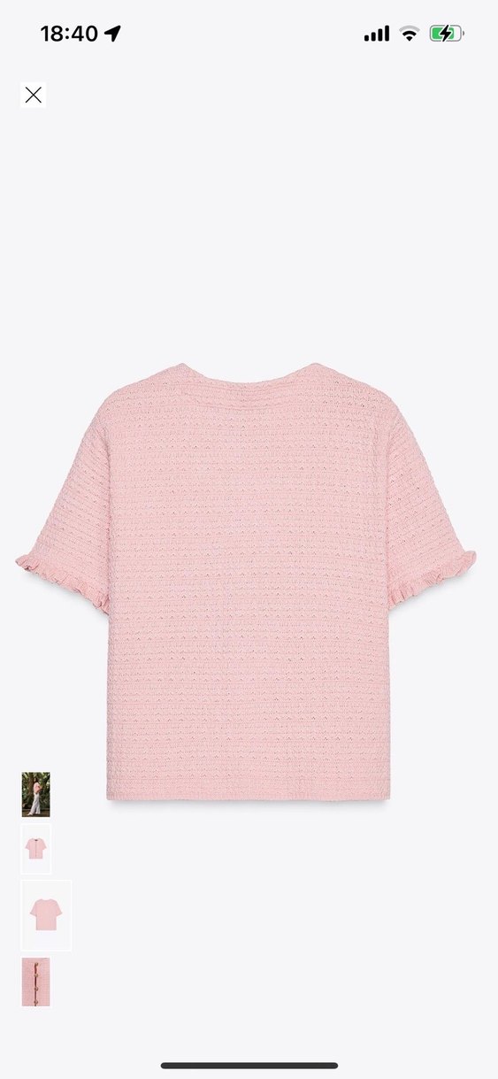 Zara fırfırlı triko kazak - Görsel 4