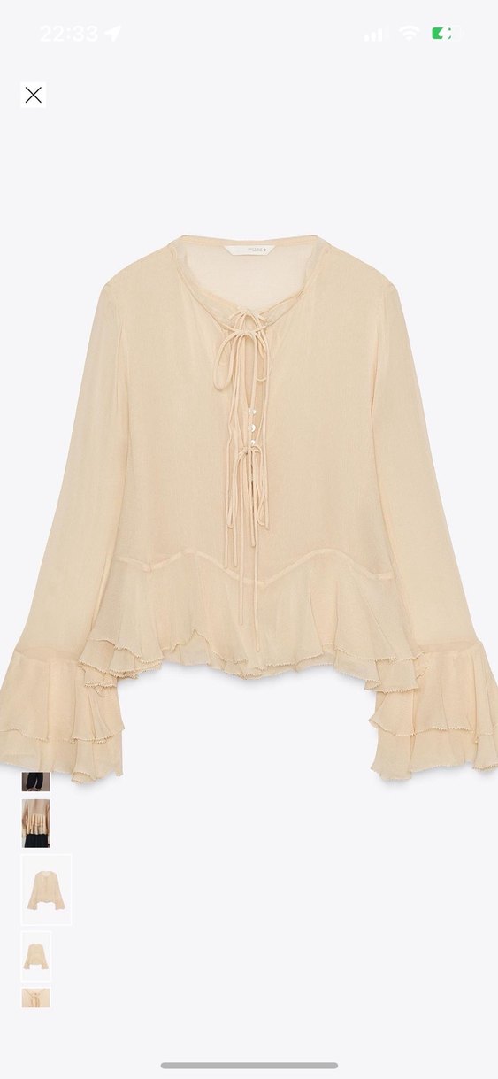 Zara volanlı gömlek - Görsel 5