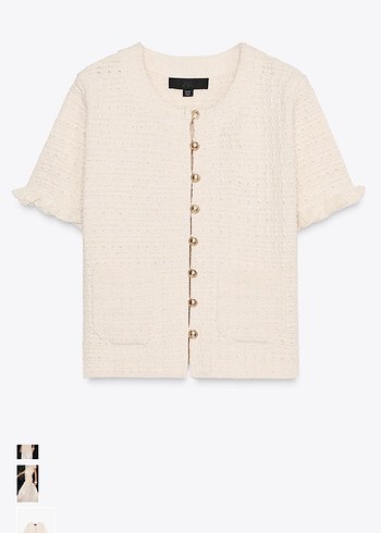 Zara fırfırlı triko kazak - Görsel 2