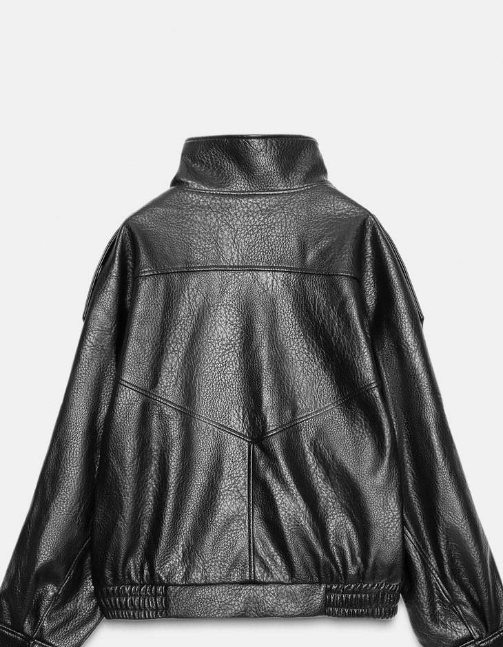 Suni deri ceket - Görsel 3