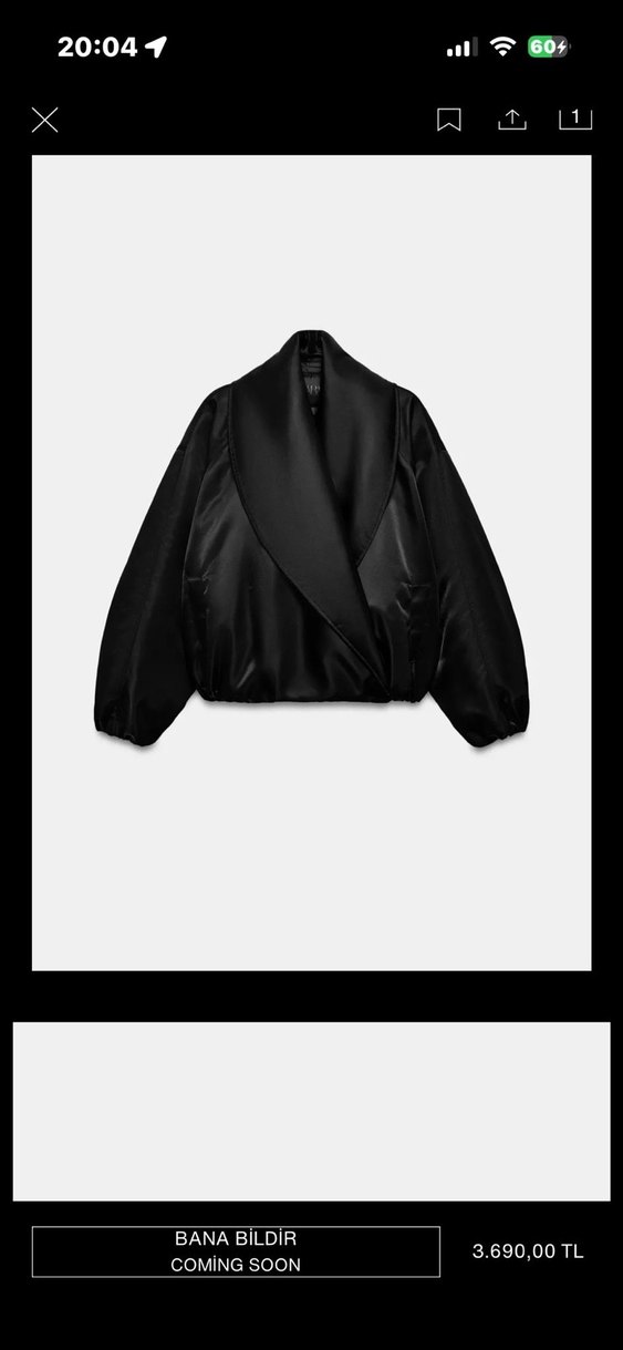 Siyah Parlak Midi Kadın Ceket - Görsel 2